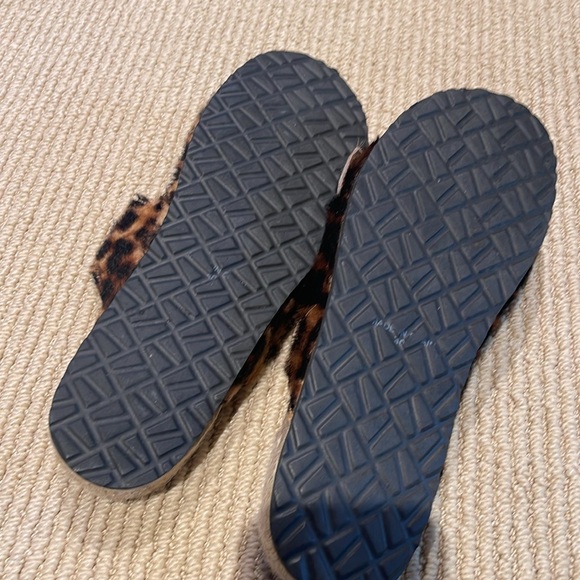 Manebi Birkenstock style leopard espadrille sandal with buckles size 10 - Picture 4 of 5